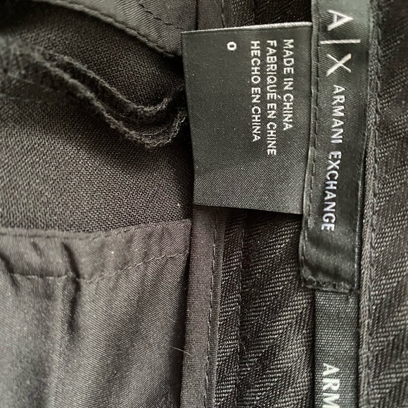 Armani Exchange black dress pants, size 0 - Picture 5 of 6